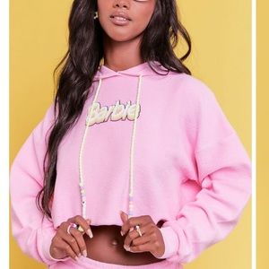 Barbie™ Graphic Beaded Hoodie, Forever 21, Size Small